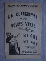 Ancien - Partition La Guinguette Aux Volets Verts/Ni Oui Ni Non Par Alain Rylls - Cancionero