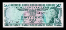 Fiji 50 Cents Elizabeth II 1969 Pick 58 Ebc/+ Xf/+ - Fidschi