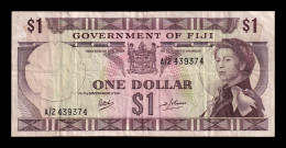 Fiji 1 Dollar Elizabeth II 1969 Pick 59 Bc/Mbc F/Vf - Figi