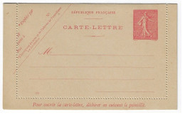 Carte Lettre Entier 10c Semeuse Neuve Yv 129-CL1 Storch A7 Mill 529 - Kartenbriefe