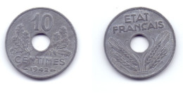 France 10 Centimes 1942 Vichy French State - 10 Centimes