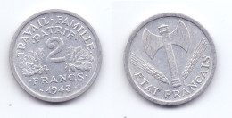 France 2 Francs 1943 Vichy French State - 2 Francs