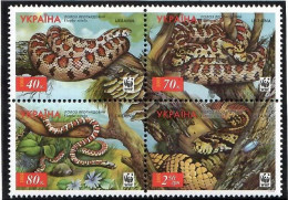 Ukraine 2002. WWF (Snakes) . 4v. Michel # 502-05 - Ukraine