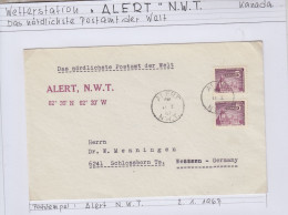 Canada 1967 Cover Ca Alert N.W.T.  Ca Alert  2.1.1967 (BS175) - Forschungsstationen & Arctic Driftstationen