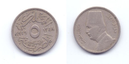 Egypt 5 Milliemes 1929 (1348) - Egypt