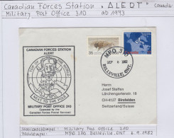 Canada Canada Forces Station Alert Military Post Office Ca Belleville SEP 6 1982 (BS176) - Stations Scientifiques & Stations Dérivantes Arctiques