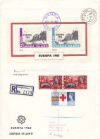 SANDA ISLAND 1963 EUROPA DE LUXE MS FDC R - Cover - 1963