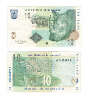 Bankbiljet Billet Banknote South Africa 10 Ten Rand Banknoot Zuid Suid Afrika Banconota Billete - South Africa