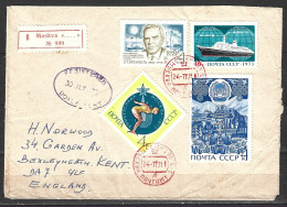 RUSSIE. N°3935 De 1973 Sur Enveloppe Ayant Circulé. Krenkel. - Explorateurs & Célébrités Polaires