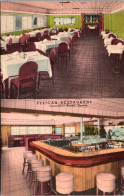 Florida Clearwater Beach Pelican Restaurant Dining Room And Bar 1952 - Clearwater