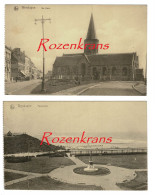 Lotje 2 X CPA Wenduine Wenduyne Panorama En Kerk Oude Postkaart Postkaarten  (In Zeer Goede Staat) - Wenduine