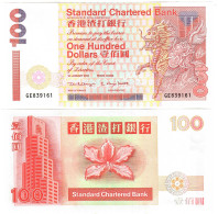 Hong Kong 100 Dollars 2000 UNC Standard Chartered Bank - Hongkong