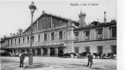 Marseille Animée La Gare Saint-Charles Attelages - Quartier De La Gare, Belle De Mai, Plombières