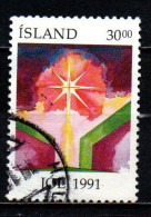 ISLANDA - 1991 - NATALE - CHRISTMAS - STELLA DI NATALE - USATO - Gebruikt