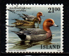 ISLANDA - 1990 - FAUNA LOCALE: ANAS PENELOPE - USATO - Oblitérés