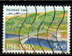 ISLANDA - 1992 - PONTE SUL FIUME FNJOSKA - USATO - Gebruikt