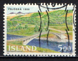 ISLANDA - 1992 - PONTE SUL FIUME FNJOSKA - USATO - Gebraucht