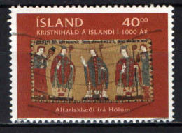 ISLANDA - 2000 - MILLE ANNI DI CRISTIANESIMO IN ISLANDA - USATO - Used Stamps