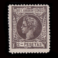 ELOBEY.1905 Alfonso XIII.2p.MH.Edifil 30 - Elobey, Annobon & Corisco