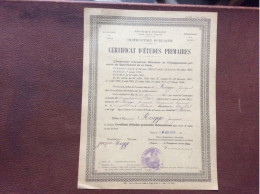 Diplôme CERTIFICAT D’ETUDES PRIMAIRES  Académie De Paris  ANNÉE 1935 - Diploma & School Reports
