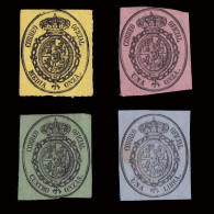 Isabel II.1855. Escudo España. Serie Nuevo.Edifil 35-38 - Postfris – Scharnier