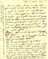 1820 LETTRE Armand Delessert Le Havre  Pour Delaroche Paris NAVIGATION NEGOCE COMMERCE ETATS UNIS AMERIQUE - 1800 – 1899