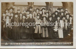 REV A.H. WALKERS CLASS ANFIELD WESLEYAN CHURCH OLD R/P POSTCARD LIVERPOOL - Liverpool