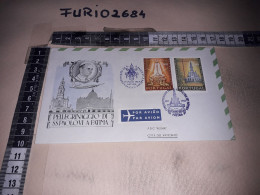 HB10003 FDC ROMA PORTOGALLO TIMBRO ANNULLO PELLEGRINAGGIO DI PAPA PAOLO VI A FATIMA - FDC