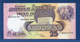 SEYCHELLES - P.33 – 25 RUPEES 1989 UNC, S/n B993478 - Seychelles