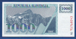 SLOVENIA - P. 9a – 1000 Tolarjev 1991 AUNC Serie AJ 91768043 - Slovenië