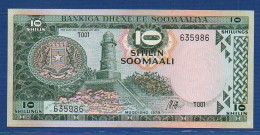 SOMALIA - P.22 – 10 SHILIN 1978  XF/AU, S/n T001 635986 - Somalie