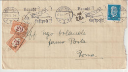 3*-Tassate-Segnatasse-Tassata Da Estero: Germania X L' Italia: FERMO POSTA -Roma-1931 - Segnatasse