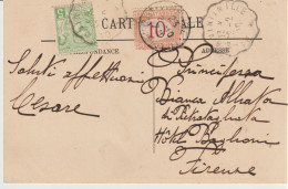 8*-Tassate-Segnatasse-Tassata Da Estero: Monaco X L' Italia: Firenze Alla Principessa Bianca Alliata Di Pietratagliata - Postage Due