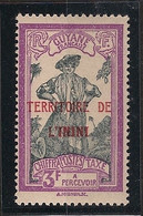 ININI - 1932-41 - Taxe TT N°Yv. 9a - 3f Violet - Surcharge Carmin - Neuf Luxe ** / MNH / Postfrisch - Ongebruikt