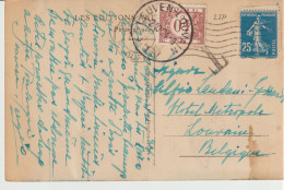 3*-Tassate-Segnatasse-Tassata Da Estero: Francia X Belgio-Cartolina Di Parigi-1924 - Postage Due