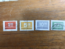 ARGENTINA -  Año 1976 - Sellos Emisión Correo Ordinarios - CIFRAS - Used Stamps