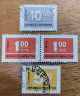 ARGENTINA -  Año 1976 - Sellos Emisión Correo Ordinarios - CIFRAS - Gebraucht