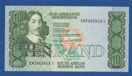 SOUTH AFRICA - P.120d – 10 RAND ND (1985 - 1990) UNC, S/n EM7483814C - South Africa