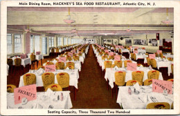 New Jersey Atlantic City Hackney's Sea Food Restaurant Main Dining Room 1947 - Atlantic City