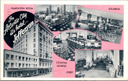 New Jersey Atlantic City Hotel Jefferson Showing Lobby Cocktail Lounge Plantation Room And Solarium 1961 - Atlantic City