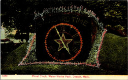 Michigan Detroit Water Works Park Floral Clock  - Detroit