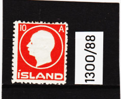 113OO/88  ISLAND 1912  Michl 70 (*) FALZ  ZÄHNUNG Siehe ABBILDUNG - Unused Stamps