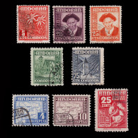 ANDORRA.CORREO ESPAÑOL.1948-53.Tipos.8 Valores.Usado. - Used Stamps