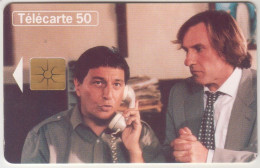 FRANCE - Telephone Et Cinema N.9 - Clavier & Depardieu, Chip:GEM1B (Not Symmetric White/Gold), 50 U, 10/95, Used - 1995