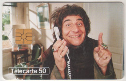 FRANCE - Telephone Et Cinema N.12 - Christian Clavier, Chip:GEM2 (Black/Grey), 50 U, 02/98, Used - 1998