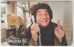 FRANCE - Telephone Et Cinema N.12 - Christian Clavier, Chip:GEM1A (Symmetric Black), 50 U, 02/98, Used - 1998