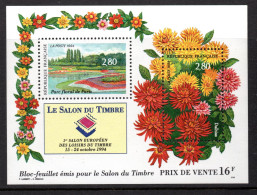 FRANCE / BLOC FEUILLET N° 16 NEUF * * PARC FLORAL DE PARIS SALON DU TIMBRE 1994 - Mint/Hinged