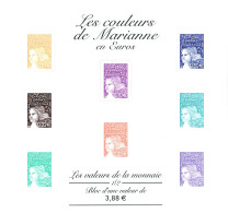 FRANCE / BLOC FEUILLET N° 44  NEUF * * LES COULEURS DE MARIANNE- EN EURO N°1 - Mint/Hinged