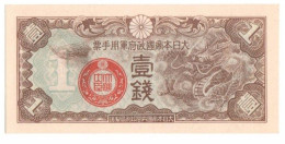 Japanese Occupation Of China 1 Sep 1939 P-M8 UNC - Japan