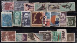 India Used 1968 Year Pack, Includes Birds. Bird, Olympic , Etc., (Sample Image) - Full Years